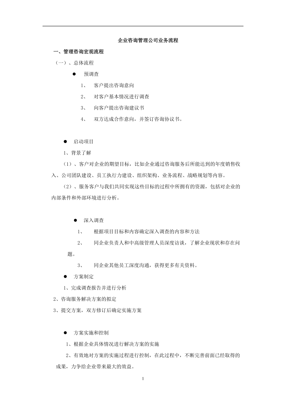 精進(jìn)之道 企業(yè)管理咨詢(xún)公司的核心業(yè)務(wù)流程剖析
